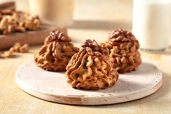 GLUTENSİZ CEVİZLİ KARAMELLİ KURABİYE